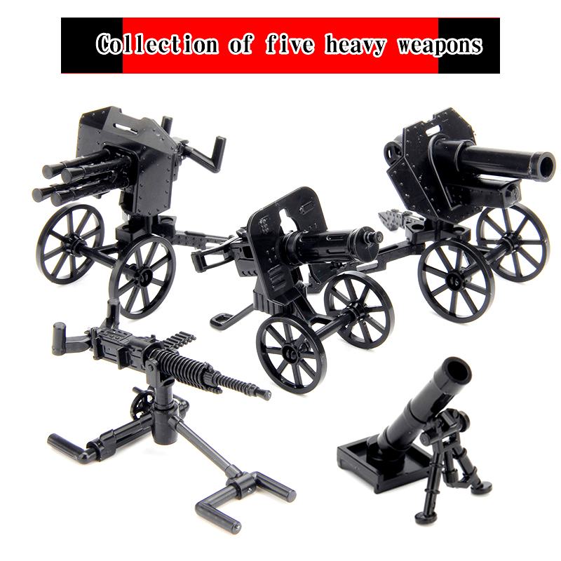 Heavy Equipment Education - Série d'équipements militaires MOC, machine-gun lourd