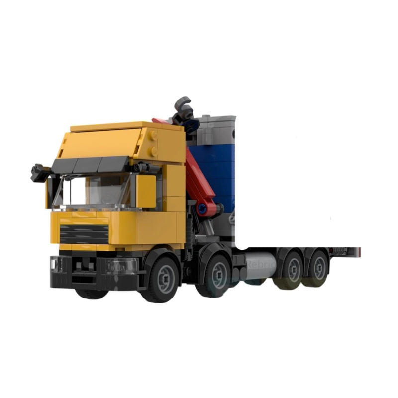 Vehicle Heavy Equipment - Camion-grue robuste MOC, blocs de construction