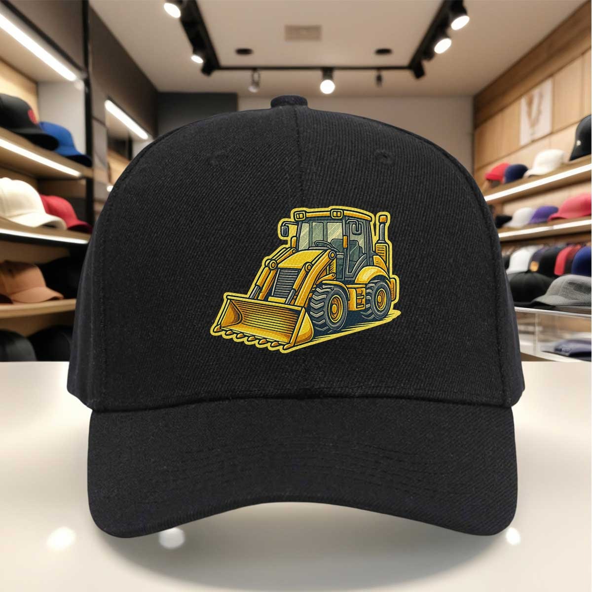 Heavy Equipment Yellow - Casquette de baseball pour homme avec