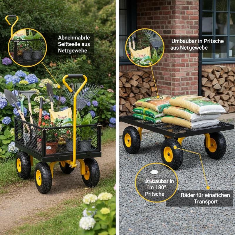 Chariot de jardin en acier 900 - Heavy Equipment Yard avis et prix