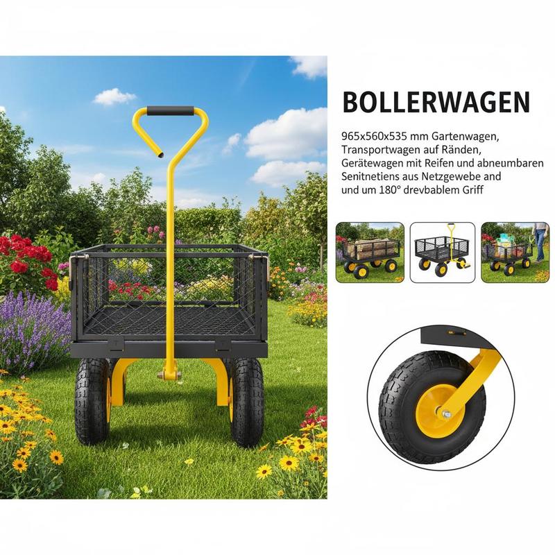 Chariot de jardin en acier 900 - Heavy Equipment Yard avis et prix