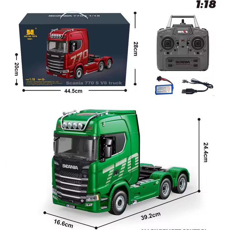 1/18 Huina 1509 Remorque semi- - Dump Truck Toy avis et prix