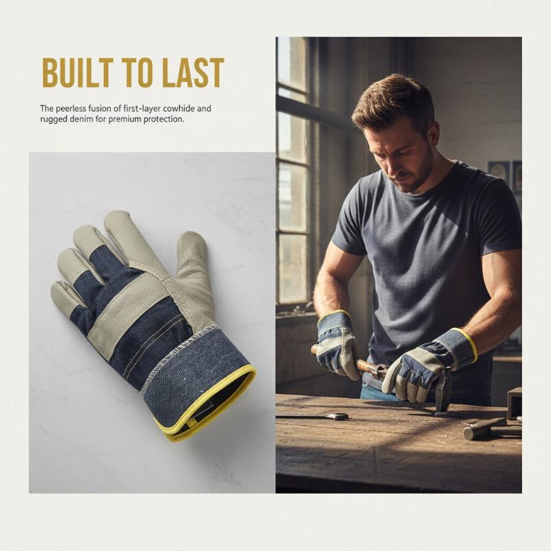 1 paire de gants en cuir de va - Heavy Equipment Yard avis et prix